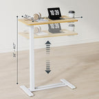 FLEXISPOT H7 28" Pneumatic Height-Adjustable Overbed Table - Image 12