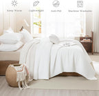 CozyTide Oversized Queen Quilt 102"x118", 3 Pieces Extra Large Modern Boho - Image 2