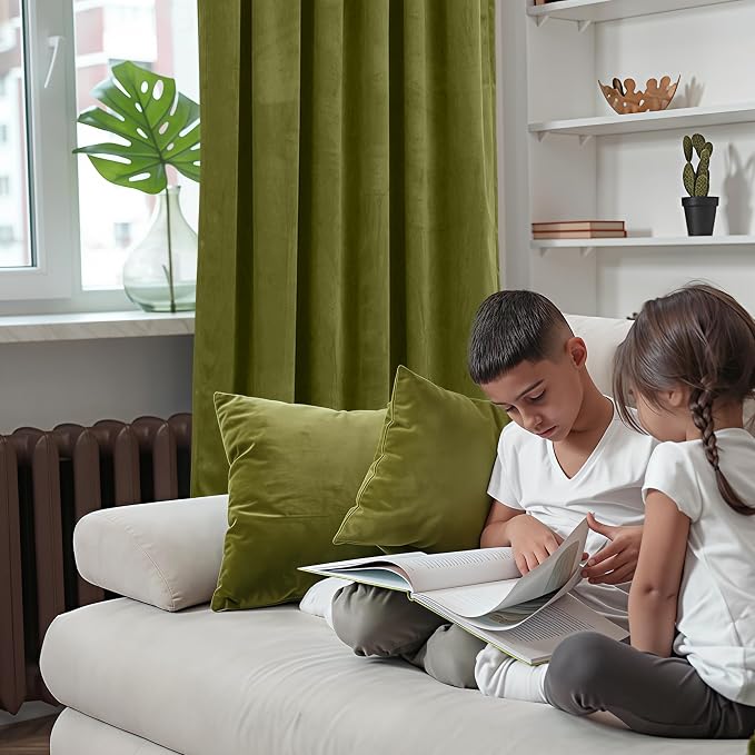 BGment 108 Inch Velvet Blackout Curtains - Image 9