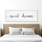 Sweet Dreams Wall Decor Above Bed 41.3''×15'' Large Farmhouse Wall Decor by Rutiyoka
