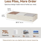 StorageWorks 7 Inch Low Profile Under Bed Storage Containers - Image 2