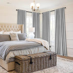 MIULEE 100% Blackout Curtains 90 inches Long Linen Curtains & Drapes - Image 3