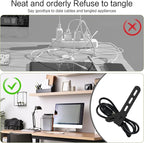 Donruby 24Pcs Silicone Cable Ties, Reusable Cord Organizer Straps, 5.12" - Image 7