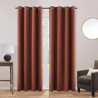 KOUFALL Terracotta Boho Curtains Blackout by KOUFALL