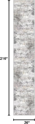 Abstract Runner Rug 3x18 Ft Washable Runners - Image 2