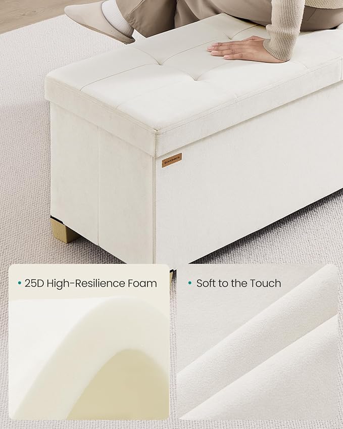 SONGMICS Storage Ottoman Bench - Image 6