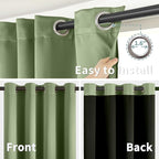 BGment Grass Green Blackout Curtains - Image 6