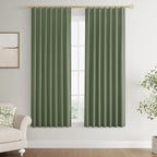 Joywell 100% Blackout Linen Curtains 63 Inch - Image 8