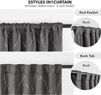 Deconovo Blackout Back Tab Curtains - Image 5