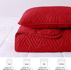 Whale Flotilla Soft Geometric King Quilt Set - Image 5