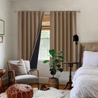 BGment 100% Room Darkening Thermal Insulated Blackout Curtains 63 Inches Long - Image 9