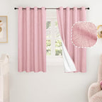 Linen Blackout Curtains 45 Inches by Lajode