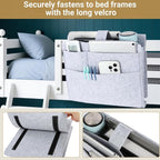 Seefoo Bed Caddy Organizer, Bunk Bed Shelf Caddy - Image 5