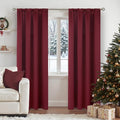 BGment Burgundy Blackout Curtains 84 Inch Long by BGment