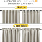 NICETOWN Window Treatment Blackout Curtains - Image 3