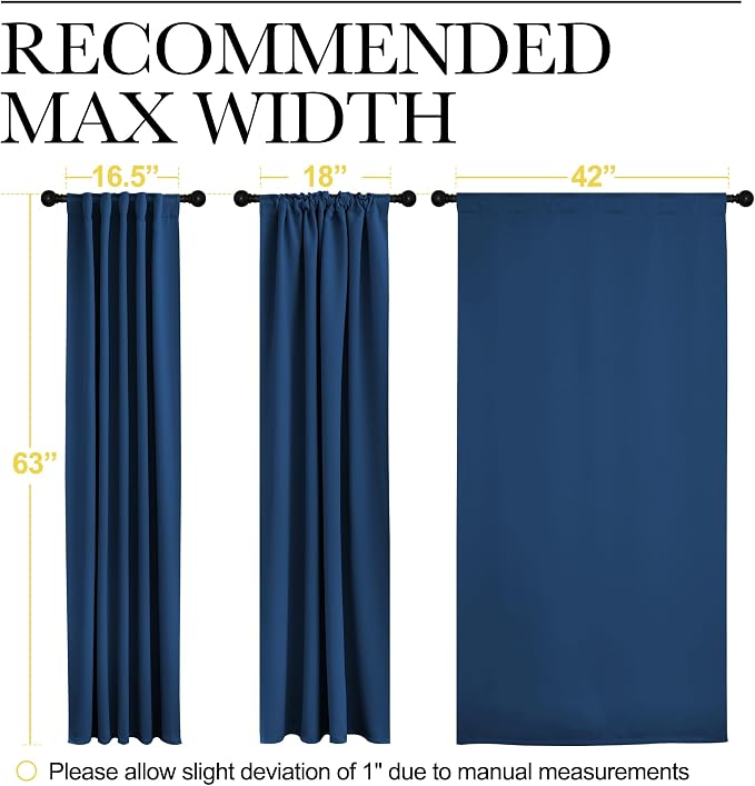 NICETOWN Blackout Curtains Window Panel Drapes - Image 7