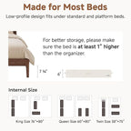 StorageWorks 6 Inch Low Profile Under Bed Storage Containers - Image 6
