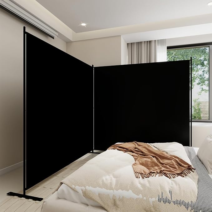 T&Jero 2-Panel Folding Room Divider, 6ft Tall Portable Privacy Screen Wall - Image 5