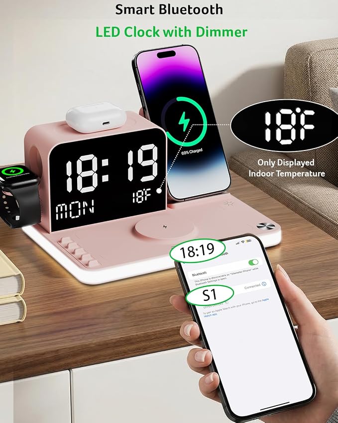 Acer 7-in-1 Wireless Charging Station - 30W Fast Wireless Charger - Image 6