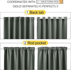 NICETOWN Short Curtains for Kitchen Window - Image 3