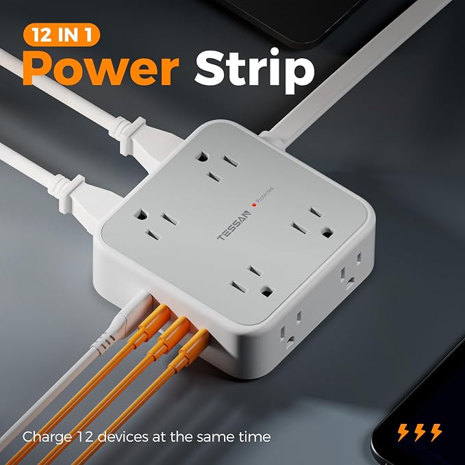 TESSAN Surge Protector Power Strip - Image 3