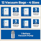 ETENWOLF 12 Combo Vacuum Storage Bags - Image 2