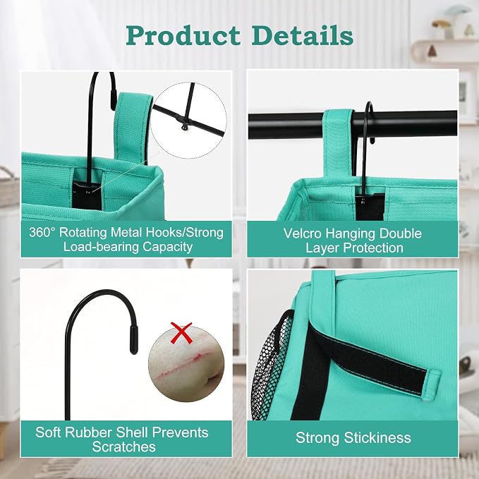 Surblue Bedside Organizer Caddy Hanging Storage Bag - Image 5