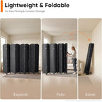 Outdoor Privacy Screen 8-Panel Folding Room Divider Space Partition | 67"H - Image 4