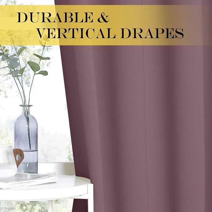 NICETOWN Blackout Small Window Curtain 54 inches Length - Image 5