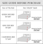 Cmfshape King Bedspread 106"x96", 3 Piece King Quilt - Image 5