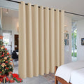 RYB HOME Decor Freestanding Office Partition Wall Divider Blackout Curtain | by RYBHOME
