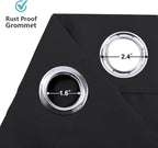 RYB HOME Room Divider Curtains Blackout Window Curtain - Image 4
