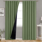 BGment Grass Green 100% Blackout Curtains by BGment