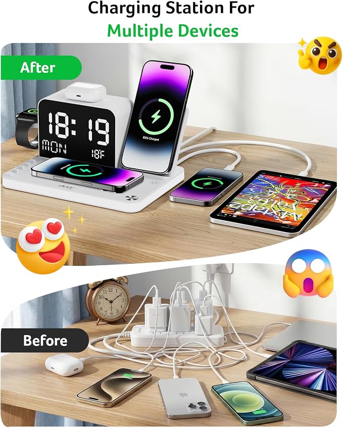 Acer 7-in-1 Wireless Charging Station - 30W Fast Wireless Charger - Image 4