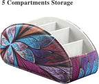 Remote Control Holder, 5 Compartments TV Remote Holder Caddy - Image 5