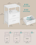 SONGMICS Nightstand, Bed Side Table, End Table - Image 2