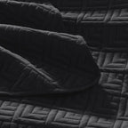 EXQ Home Twin Quilt Set Lightweight Squares Pattern Black Bedding Set | Soft - Image 6