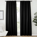 NICETOWN Black Blackout Curtains - Image 2