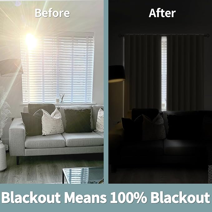 BGment 100% Blackout Curtains 80 Inch Length - Image 5