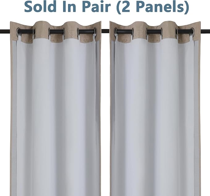 Chyhomenyc 2 Panels 100% Blackout Curtain Liners - Image 5