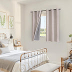 YoungsTex Linen Blackout Curtains 54 Inch Length - Image 3