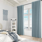 Blue 100% Blackout Curtains 92 Inch Length 2 Panels Set - Image 8
