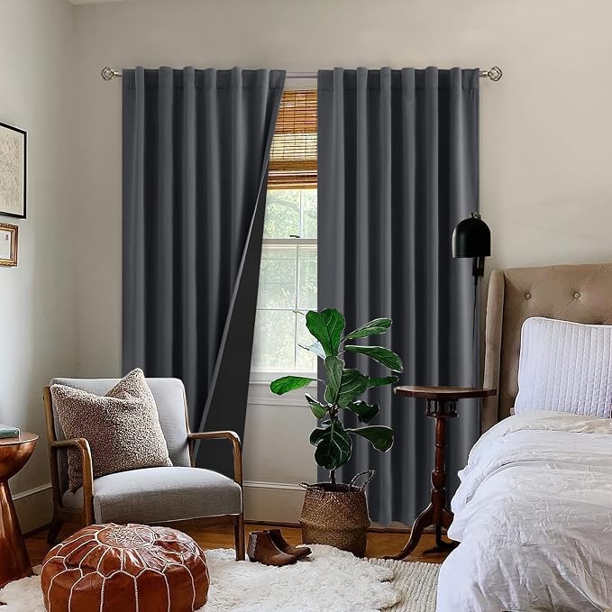 BGment 100% Blackout 80 Inch Curtains - Image 9