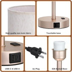 Dicoool 17.4" Bedside Lamp for Bedroom - Image 8