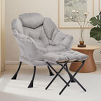 Lazy Chair with Ottoman, Comfy Reading Chair, Lounge Chair - Image 2