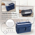Kanrichu 2pcs Middle Wall Hanging Organizer Bag, Linen Fabric Door Hanging - Image 3