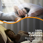 YoungsTex Linen Blackout Curtains 80 Inch Length - Image 2