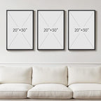 Framed Modern Black and White Abstract Wall Art - Image 3