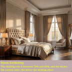 Timeper Taupe Velvet Curtains 96 inches 2 Panels, Light Blocking Curtains - Image 5