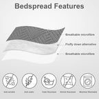 Hansleep Grey Quilt King Size - Image 3
